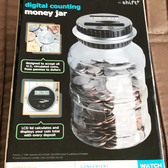 Digital Counting money jar Shift The Black Series new twist off cap - Picture 1 of 1